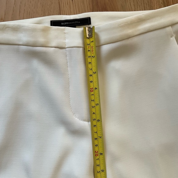 BCBG MAXAZRIA Ivory Slim Leg Pant, Size X-Small - Picture 7 of 10
